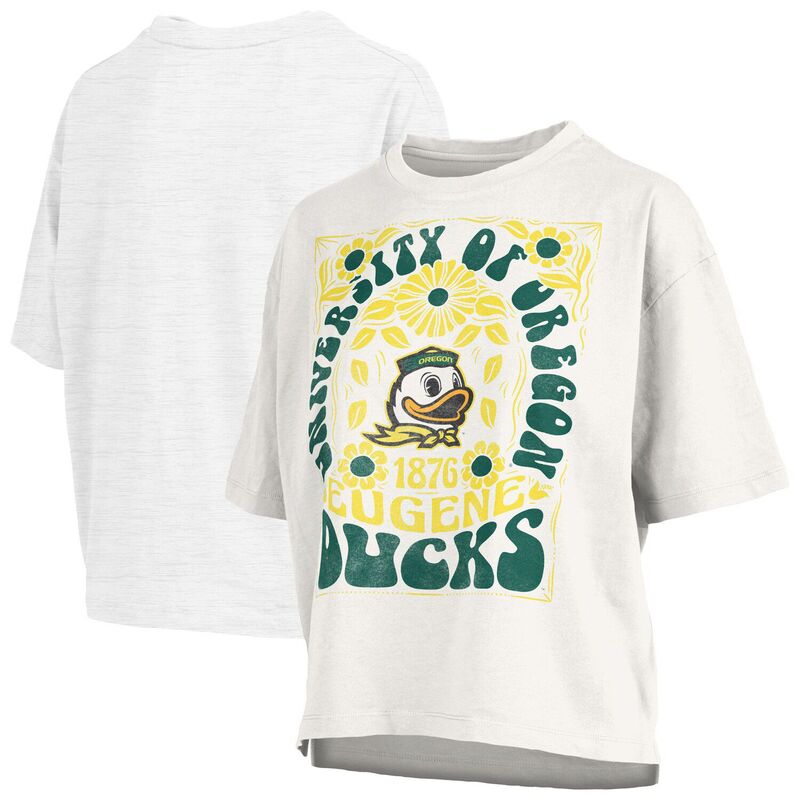 プレスボックス レディース トップス Tシャツ Women's Pressbox White Oregon Ducks Harmony Oversized T-Shirt Uoo White ホワイト