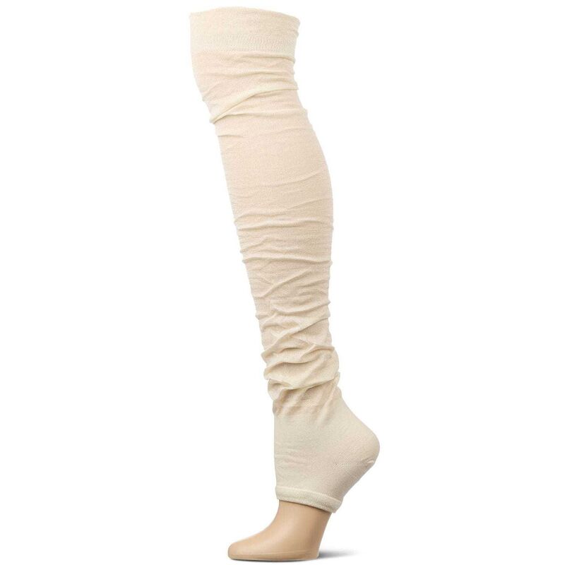 メモイ レディース アンダーお召しもの ソックス 綿織物 MeMoi Women\u0027s \"Trendlucent\"" Cotton Rich Over The Knee Toelessock Whisper White 白いこと"