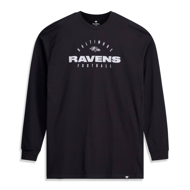 ファナティクス メンズ トップス Tシャツ トール Men's Fanatics Black Baltimore Ravens Big & Tall Coverage Scheme Long Sleeve T-Shirt Rav Black ブラック｜ReVida 店