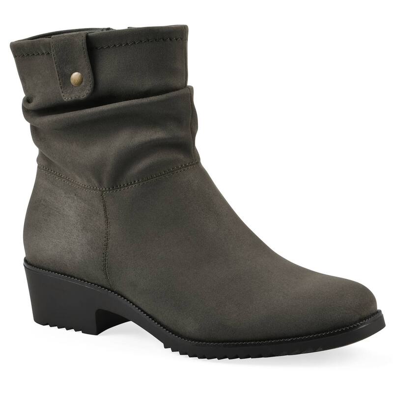 クリフバイホワイトマウンテン レディース シューズ ブーツ・レインブーツ アンクル ヒール Cliffs by White Mountain Dunia Women Ankle Booties with Block Heel Olive Fabric オリーブ