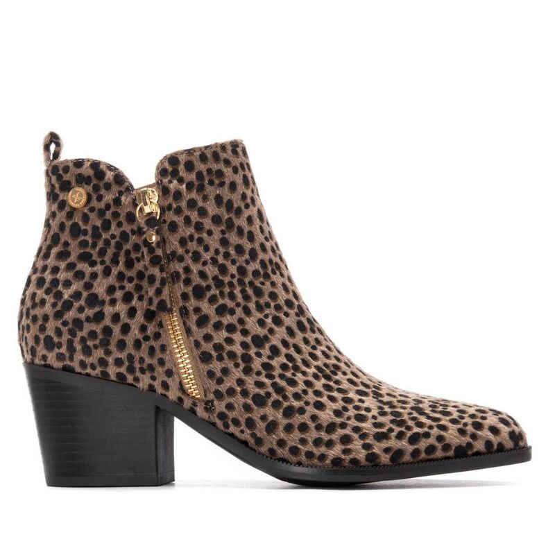 キシタイ レディース シューズ ブーツ・レインブーツ スエード アンクル ヒール XTI Women'suede Heeled Ankle Booties 144648 Taupe トープ