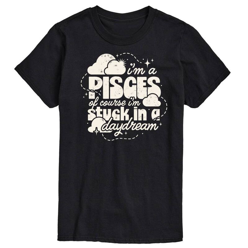 アニメキャラクター メンズ トップス Tシャツ グラフィック Licensed Character Men's I'm A Pisces Daydream Graphic Tee Black ブラック