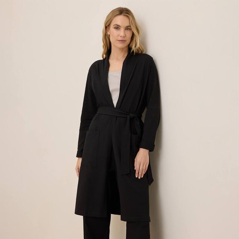 パクト レディース アンダーウェア ナイトウェア コットン Pact Cool Stretch Lounge Duster Made With Organicotton Black ブラック