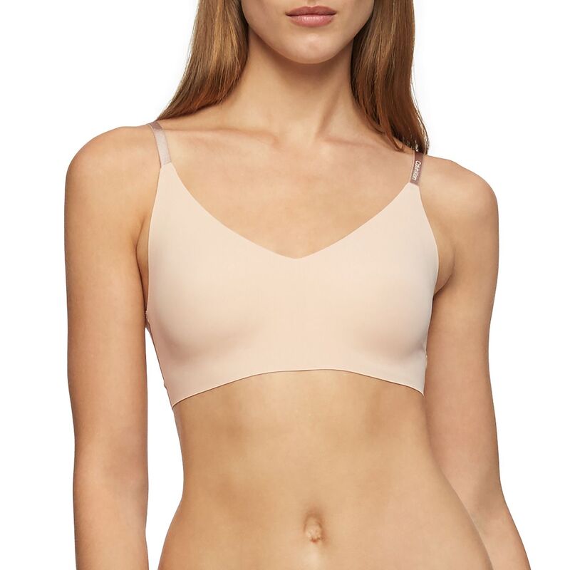 カルバンクライン レディース アンダーウェア ブラジャー Calvin Kleinvisibles Comfort Lightly Lined Triangle Bralette QF5753 Bare