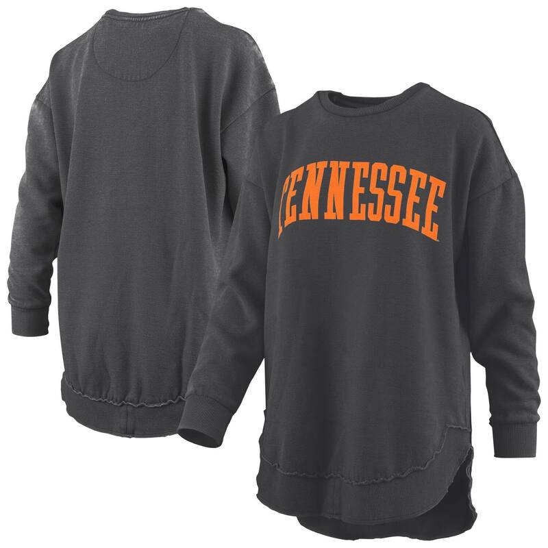 プレスボックス レディース トップス Tシャツ ヴィンテージ スウェット フリース Women's Pressbox Black Tennessee Volunteers Melange Poncho Vintage Fleece Long Sleeve Pullover Sweatshirten Black ブラック