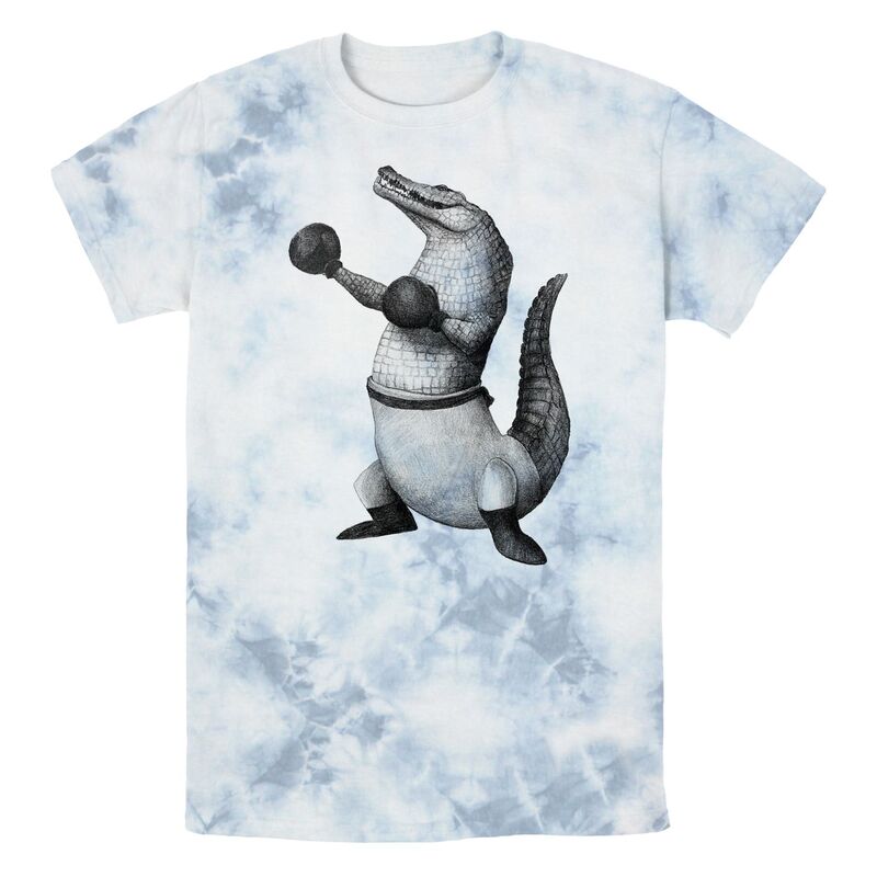 アニメキャラクター メンズ トップス Tシャツ グラフィック Licensed Character Men's Crocodile Boxer Graphic Tee White Blue ホワイト