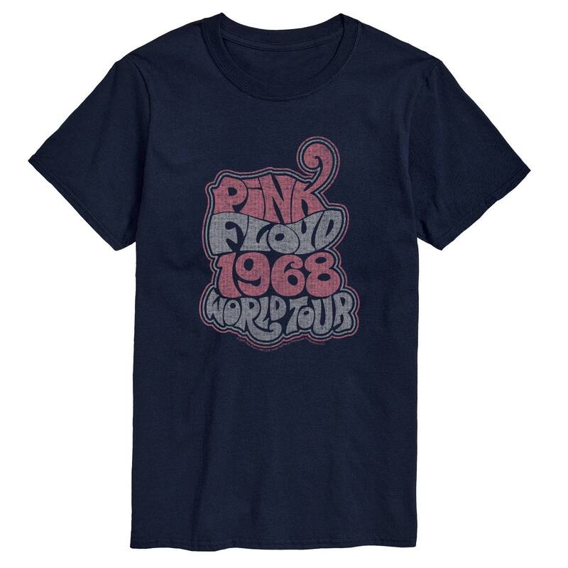 アニメキャラクター メンズ トップス Tシャツ トール グラフィック Licensed Character Big & Tall Pink Floyd Groovy Retro Graphic Tee Navy ネイビー