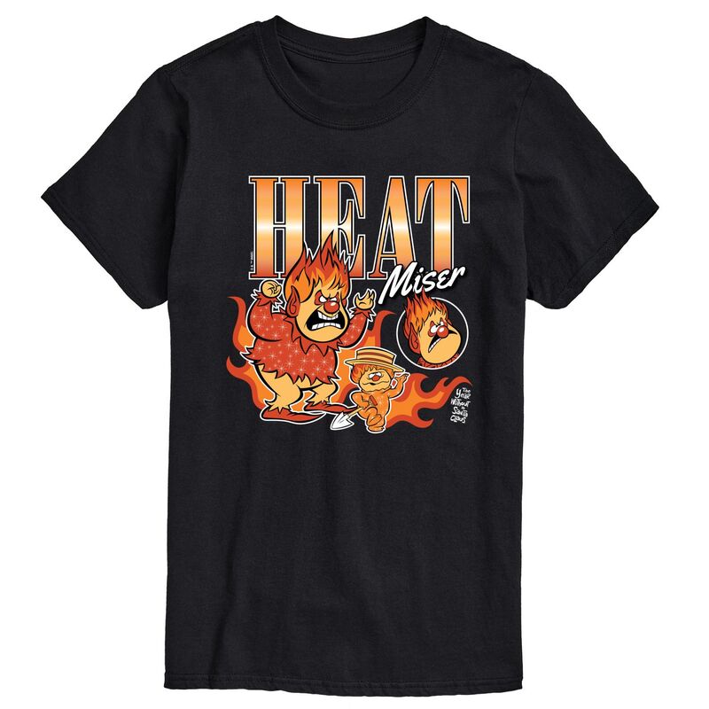 アニメキャラクター メンズ トップス Tシャツ トール グラフィック Licensed Character Big & Tall Year Without A Santa Claus Heat Miser Graphic Tee Black ブラック