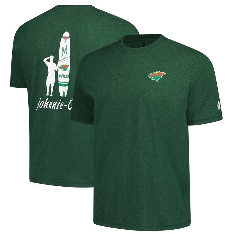 ジョニー オー メンズ トップス Tシャツ Men johnnie-O Green Minnesota Wild Heathered Spencer T-Shirt Wld Green グリーン
