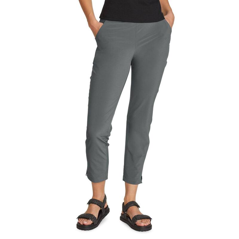 エディー バウアー レディース ボトムス カジュアルパンツ アンクル Women's Eddie Bauer Departure Ankle Pant Slate スレート|ReVida 店