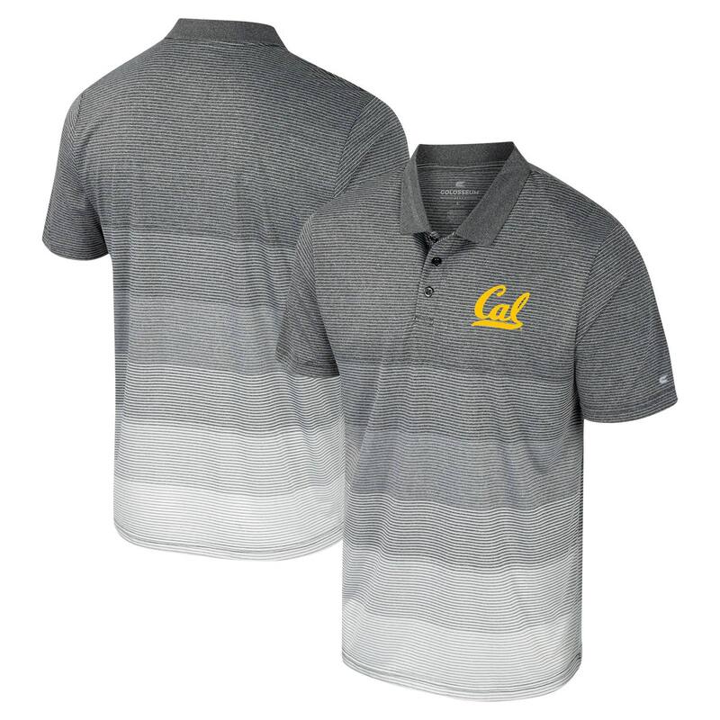 コロシアム メンズ トップス Tシャツ ポロシャツ メッシュ Men's Colosseum Gray Cal Bearstriped Mesh Polo Cal Grey グレー