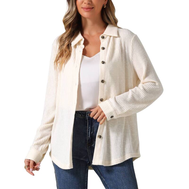 アレグラ ケー レディース トップス シャツ ボタンダウン ALLEGRA K Women'spring Fall Tops Fashion Dressy Casualong Sleeve Button Down Shirts Apricot アプリコット