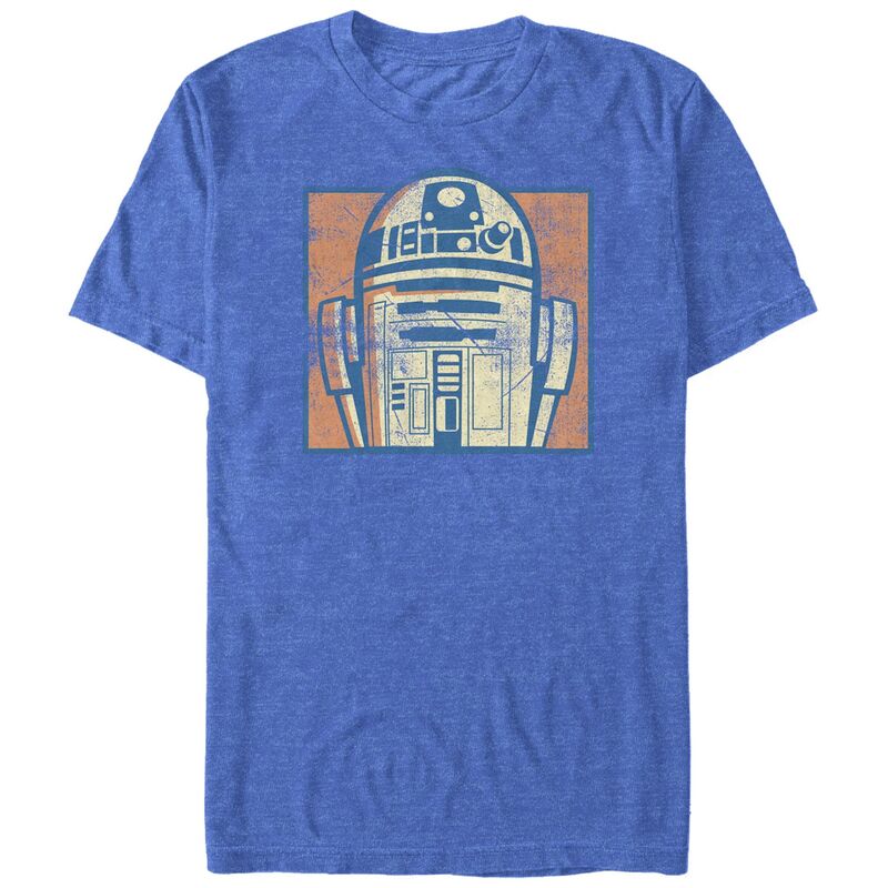 アニメ人となり メンズ トップス ティーシャツ トール グラフィック Licensed Character Big \u0026 Tall Star Wars R2-D2 Portrait Graphic Tee Royal Heather ギョリュウモドキ メンズファッション-トップス