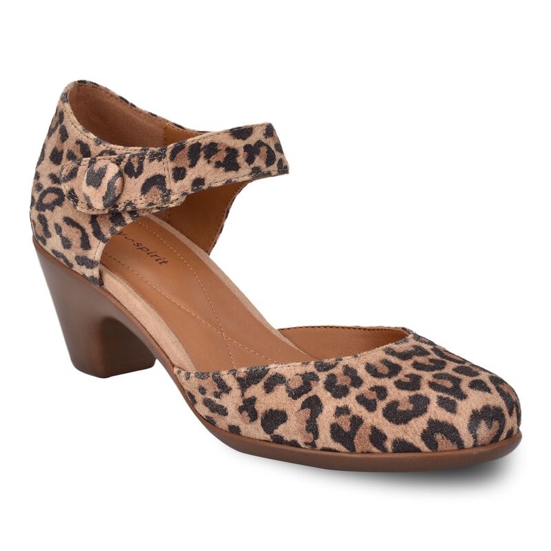 イージースピリット レディース シューズ パンプス ヒール Easy Spirit Clarice Women's Heels Leopard アニマル