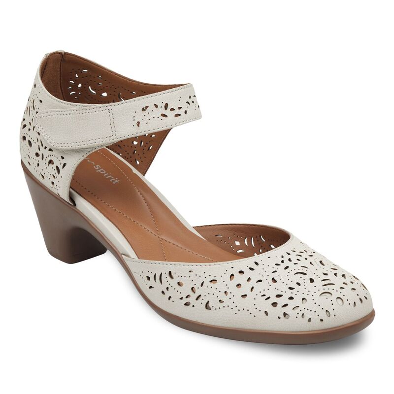 イージースピリット レディース シューズ パンプス レザー Easy Spirit Cindie Women's Perforated Leather Pumps Ivory アイボリー 20,576円
