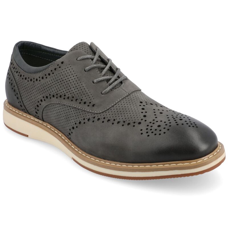 バンス メンズ シューズ オックスフォード Vance Co. Patrick Men's Tru Comfort Foam Hybrid Oxford Shoes Gray グレー 16,671円