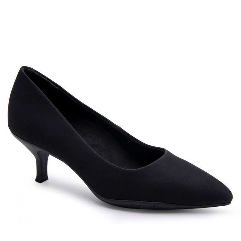 エアロソールズ レディース シューズ パンプス ヒール Aerosoles Ludlowomen's Kitten Heel Pumps Black Stretch ブラック