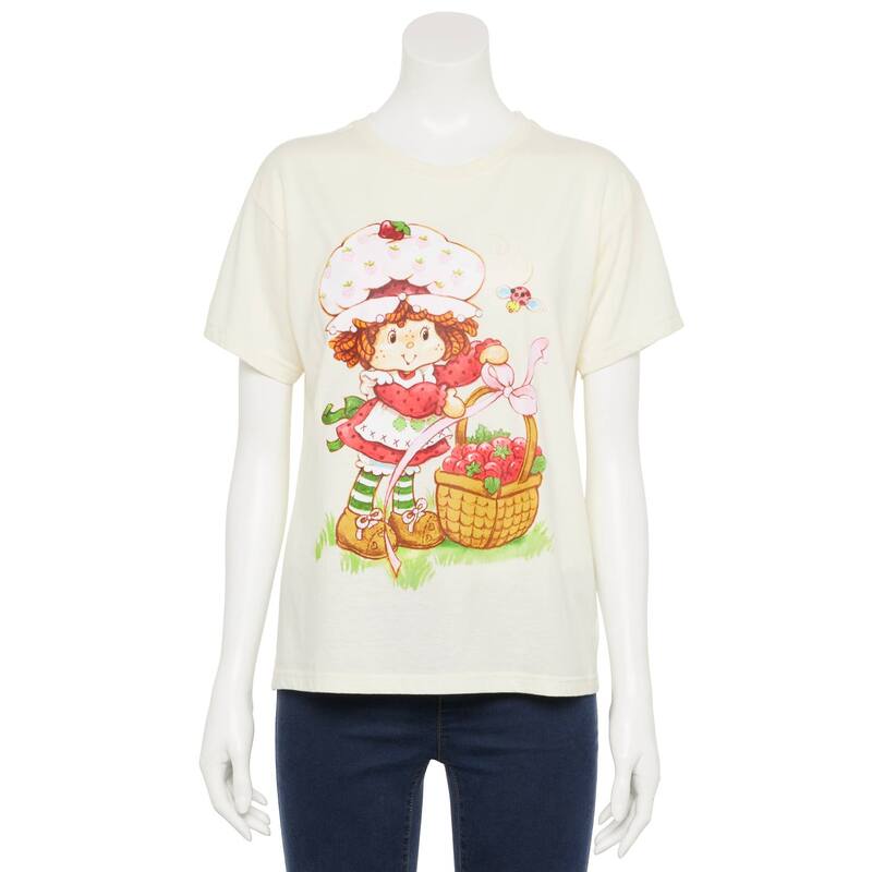 アニメキャラクター レディース トップス Tシャツ グラフィック Licensed Character Juniors' Strawberry Shortcake Graphic Teegret