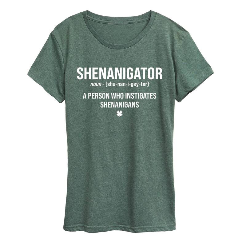 アニメキャラクター レディース トップス Tシャツ グラフィック Licensed Character Women'shenanigator Definition Graphic Tee Heather Green ヘザー