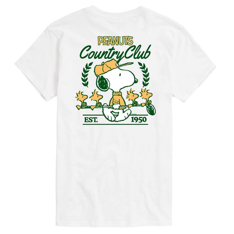 アニメキャラクター メンズ トップス Tシャツ トール グラフィック Licensed Character Big & Tall Peanutsnoopy Country Club Graphic Tee White ホワイト