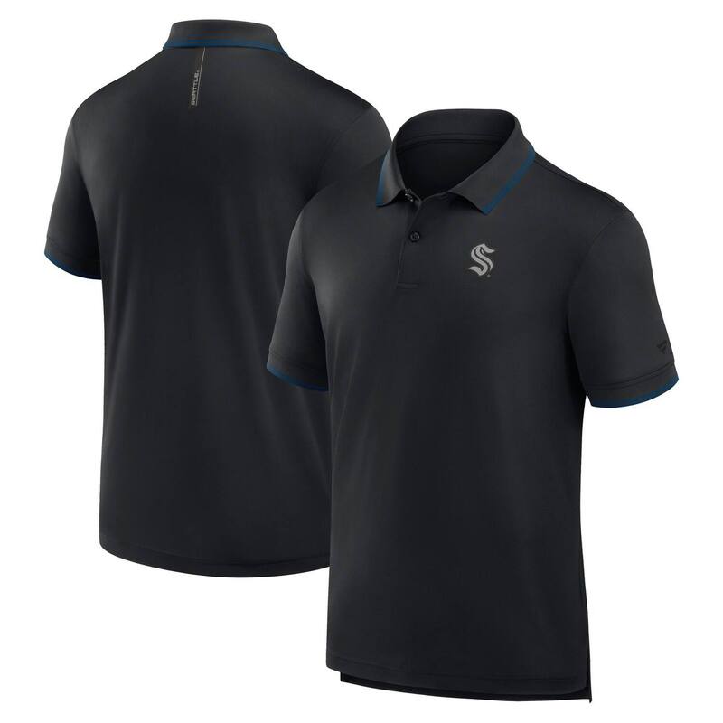 ファナティクス メンズ トップス Tシャツ ポロシャツ Men's Fanatics Black Seattle Kraken Front Office Move Mono Polo Krk Black ブラック|ReVida 店