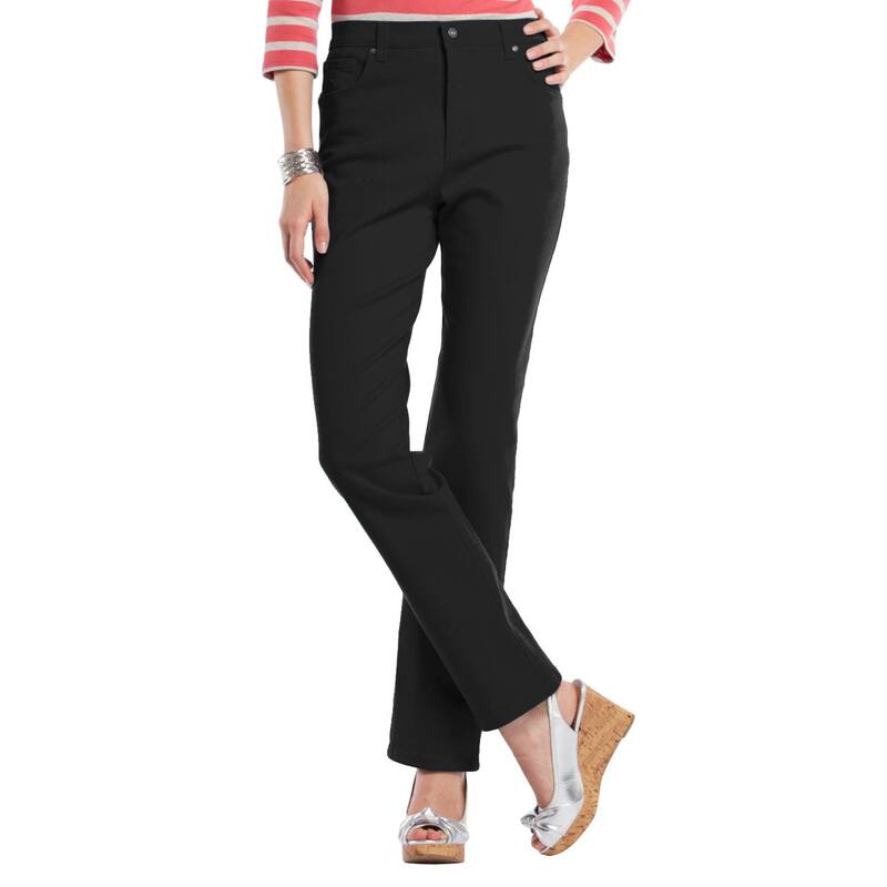 グロリアバンデービルト レディース ボトムス デニムパンツ プチ ジーンズ Petite Gloria Vanderbilt Amanda Classic Jeans Black ブラック｜ReVida 店
