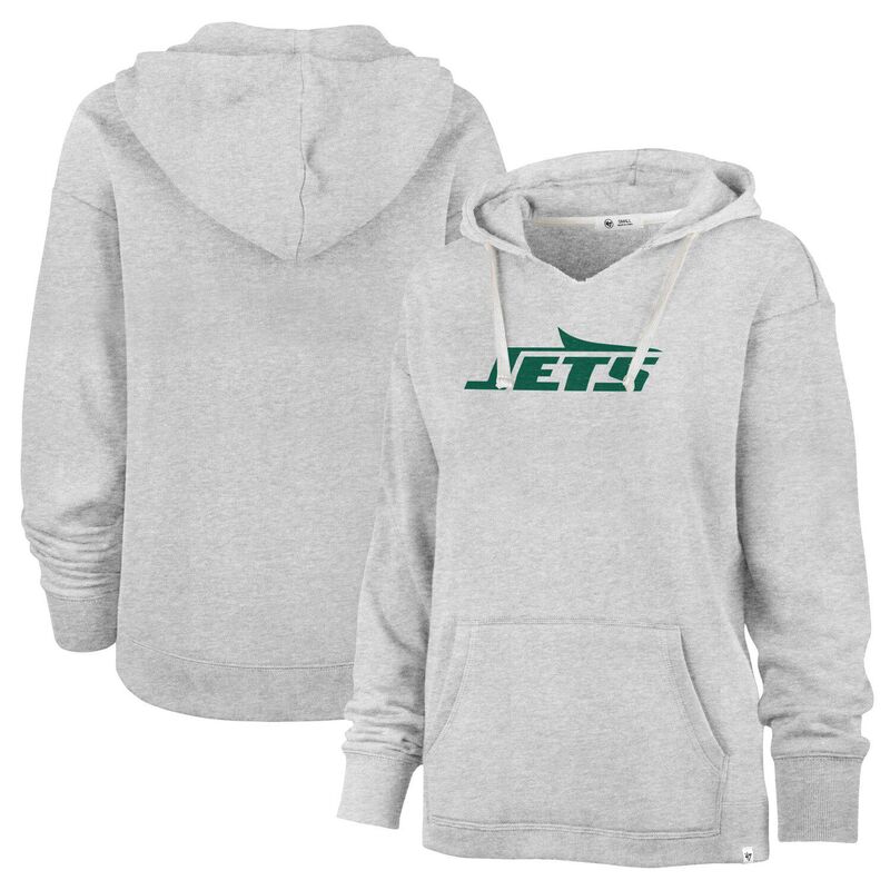 アンブランデッド レディース トップス Tシャツ Vネック パーカー Unbranded Women's '47 Gray New York Jets Premier Kennedy V-Neck Pullover Hoodie Jet Grey グレー