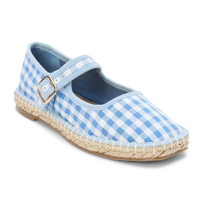 マチス レディース シューズ サンダル Coconuts By Matisse Meg Mary Jane Women's Flats Blue Gingham ブルー