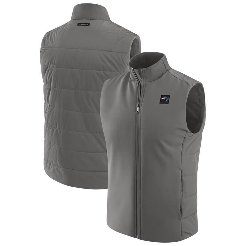 アンブランデッド メンズ アウター ジャケット・ブルゾン ベスト Unbranded Men's J. Palmer Graphite New England Patriots Front Office Full-Zip Vest Pat Dark G グラファイト