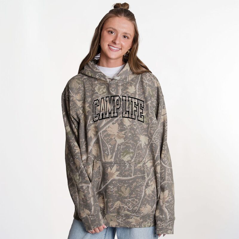 Simply Sage Market レディース トップス Tシャツ パーカー Simply Sage Market Camp Life Varsity - Camo Hoodie Camo