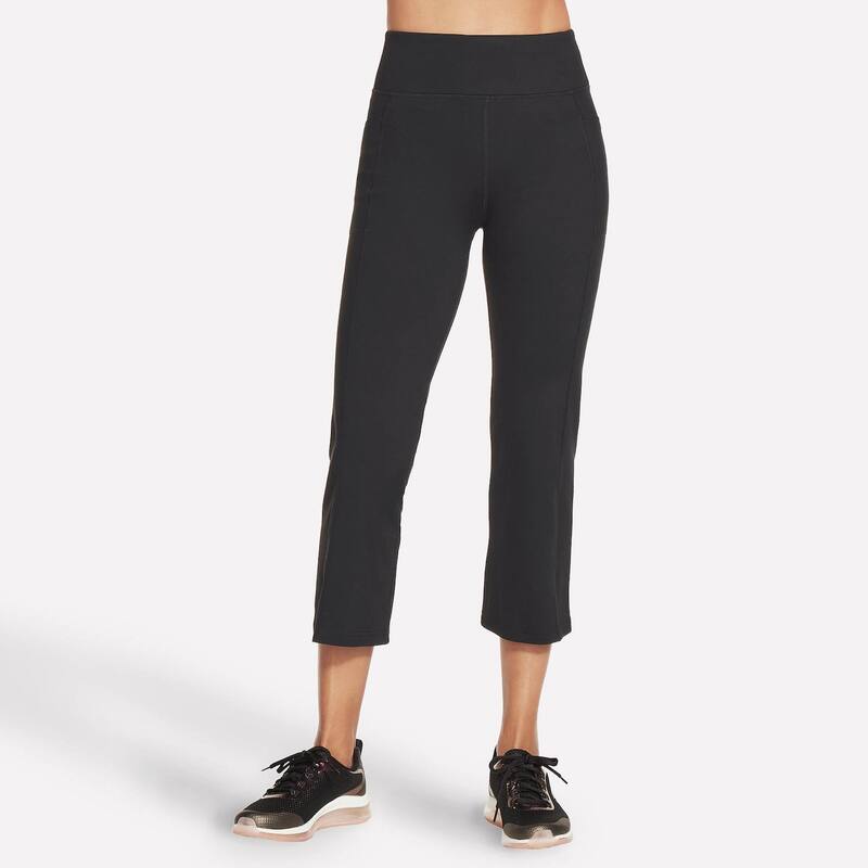 スケッチャーズ レディース ボトムス カジュアルパンツ Women'skechers Go Walk 4 Pocket Cropants Black ブラック|ReVida 店