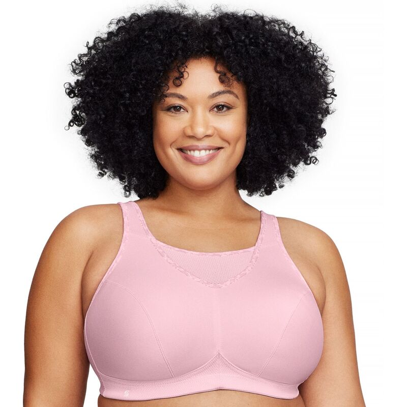 グラマライズ レディース アンダーウェア ブラジャー プラスサイズ Plusize Glamorise Full-Figure No-Bounce Camisole Wirelessports Bra 1066 Parfait Pink ピンク 9,105円