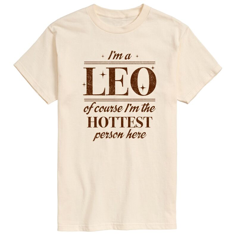 アニメキャラクター メンズ トップス Tシャツ グラフィック Licensed Character Men's I'm A Leo Graphic Tee Cream クリーム