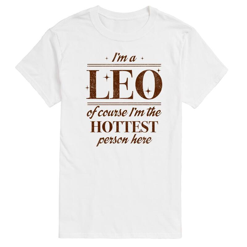 アニメキャラクター メンズ トップス Tシャツ グラフィック Licensed Character Men's I'm A Leo Graphic Tee White ホワイト