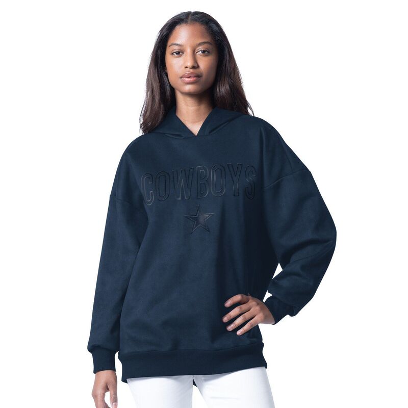 ジースリー フォーハー バイ 長い巻き毛 バンクス レディース トップス プルオーバー パーカー Women\u0027s G-III 4Her by Carl Banks Navy Dallas Cowboys Best Hitter Oversized Tunic Pullover Hoodie Cow Navy 米国海軍