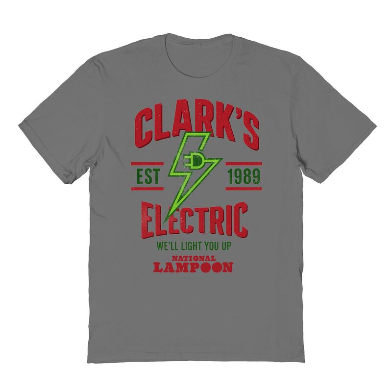 アニメキャラクター メンズ トップス Tシャツ グラフィック Licensed Character Men's Nationalampoon's Christmas Vacation Clark's Electric Est 1989 Graphic Tee Charcoal チャコール