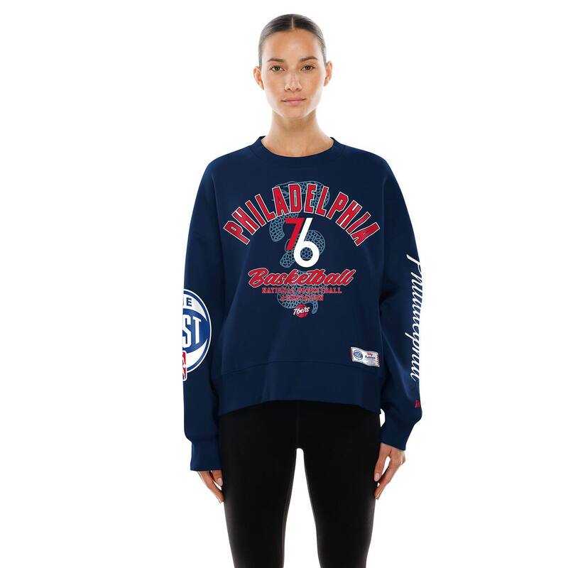 ニューエラ レディース トップス Tシャツ スウェット Women\'s New Era Navy Philadelphia 76ers 2025/26 City Edition Sweatshirt 76r Navy ネイビー