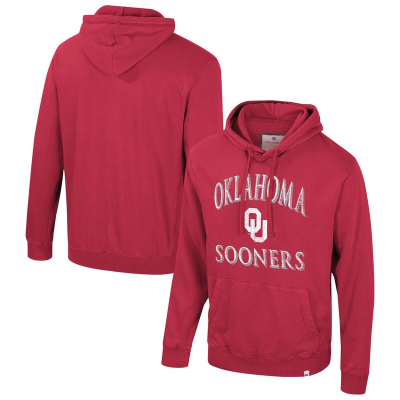 コロシアム メンズ トップス Tシャツ トール キャップ パーカー Men's Colosseum Crimson Oklahoma Sooners Big & Tall Cap E-Tan Pullover Hoodie Okl Red レッド｜ReVida 店
