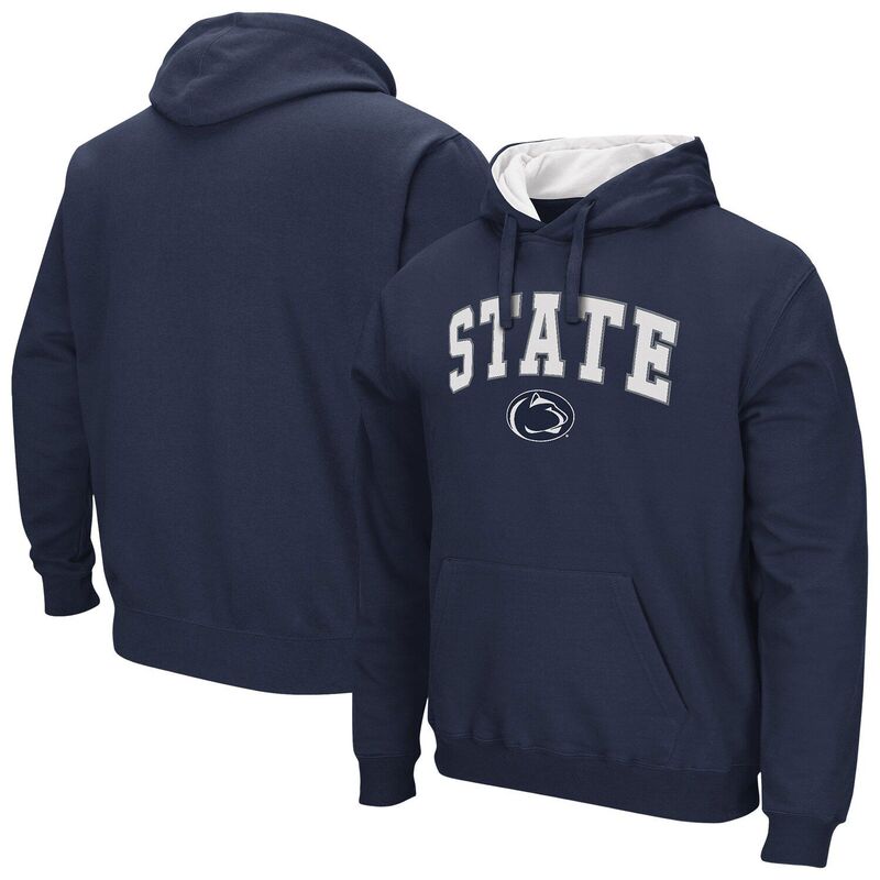 円形劇場 メンズ トップス ティーシャツ フリース パーカー Men\u0027s Colosseum Navy Penn State Nittany Lions Rally Cry Fleece Hoodie Pst Navy 米国海軍 トップス-メンズファッション-Tシャツ・カットソー