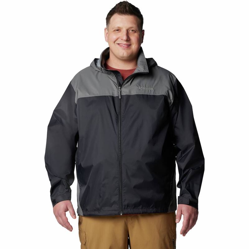 コロンビア メンズ アウター ジャケット・ブルゾン トール Big & Tall Columbia Glennaker Lake II Hooded Rain Jacket Black City Gray ブラック