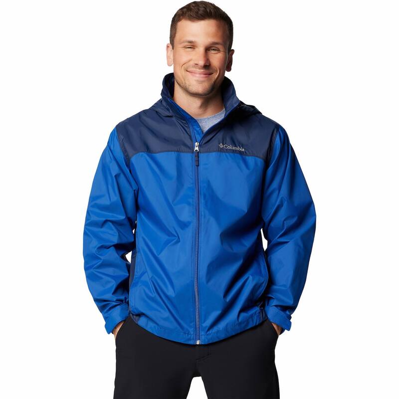 コロンビア メンズ アウター ジャケット・ブルゾン トール Big & Tall Columbia Glennaker Lake II Hooded Rain Jacket Mountain Blue Navy ネイビー｜ReVida 店