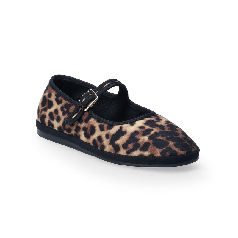 LC Lauren Conrad レディース シューズ サンダル LC Lauren Conrad CNOLI Women'slip-On Mary Jane Flats Cheetah