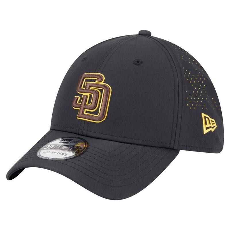 ニューエラ メンズ アクセサリー 帽子 Men's New Era Black San Diego Padres Night 39THIRTY Flex Hat Pad Black ブラック