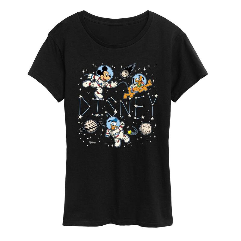 ディズニー レディース トップス Tシャツ グラフィック Women's Disney Celestial Space Graphic Tee Black ブラック