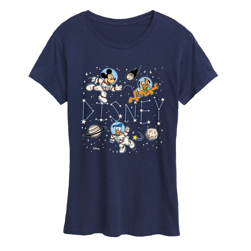 ディズニー レディース トップス Tシャツ グラフィック Women's Disney Celestial Space Graphic Tee Navy ネイビー