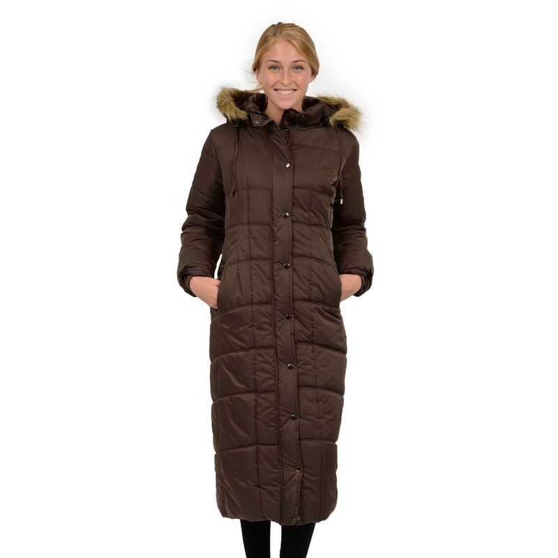 エクセルド レディース アウター ジャケット・ブルゾン コート Women's Excelled Hooded Long Puffer Coat Brown ブラウン｜ReVida 店