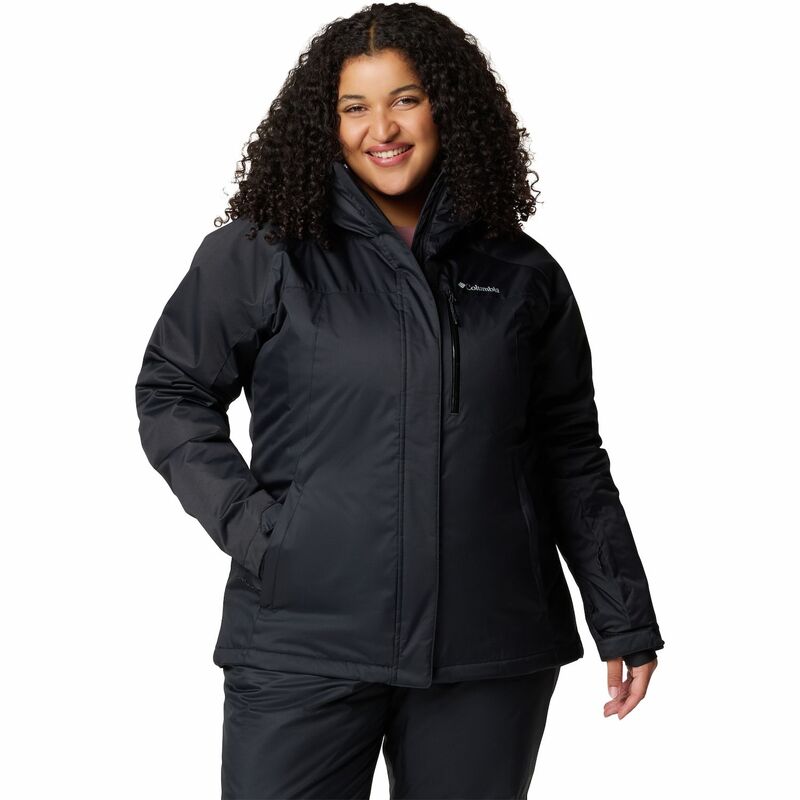 コロンビア レディース アウター 上衣・上衣 つけ加える大きさ Plusize Columbia Snowy Summit Insulated Jacket Black 黒いこと