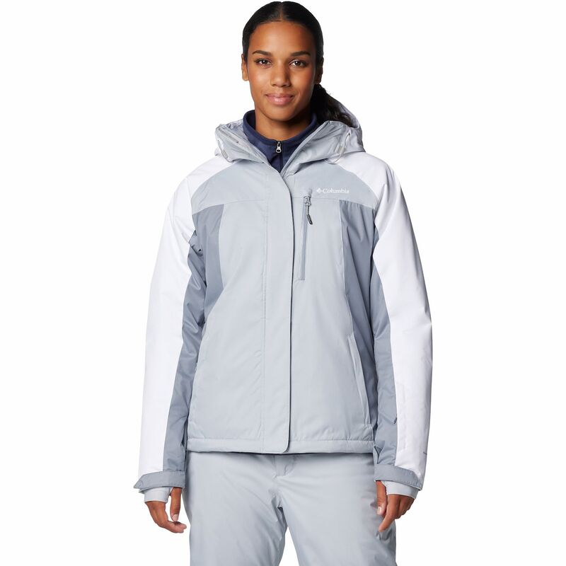コロンビア レディース アウター 上衣・上衣 Women\u0027s Columbia Snowy Summit Insulated Jacket Cirrus Grey 薄墨色