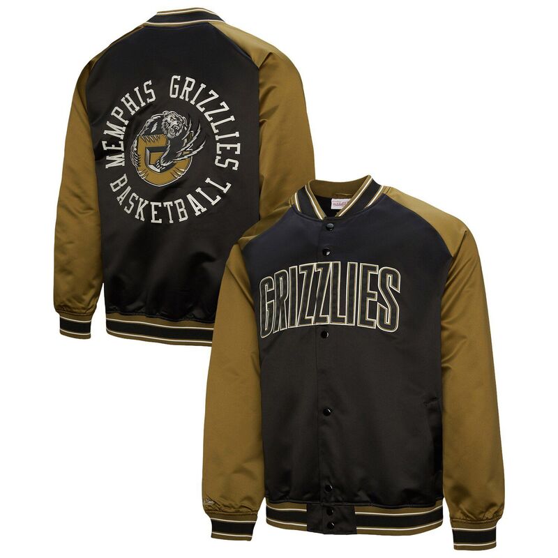 ミッチェル&ネス メンズ アウター ジャケット・ブルゾン サテン Men's Mitchell & Ness Olive/Black Memphis Grizzlies Clutch Satin Raglan Full-Snap Jacket Grz Multi マルチカラー 27,860円