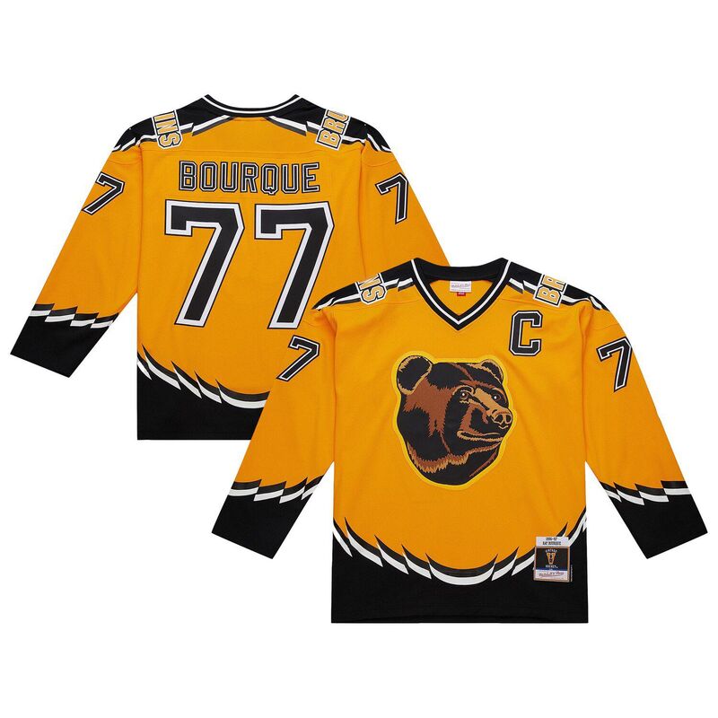 ミッチェル&ネス メンズ トップス Tシャツ ジャージー Men's Mitchell & Ness Ray Bourque Gold Boston Bruins 1996-97 Power Play Jersey Bsb Gold ゴールド